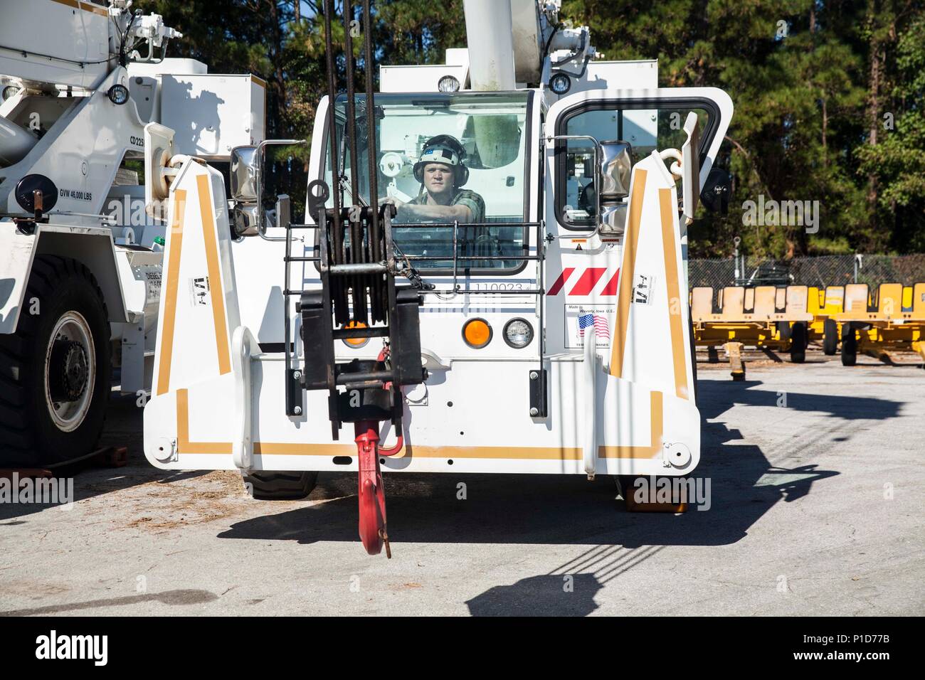 A U.S. Marine Corps ground support equipment mechanic assigned to Marine Aviation Logistics