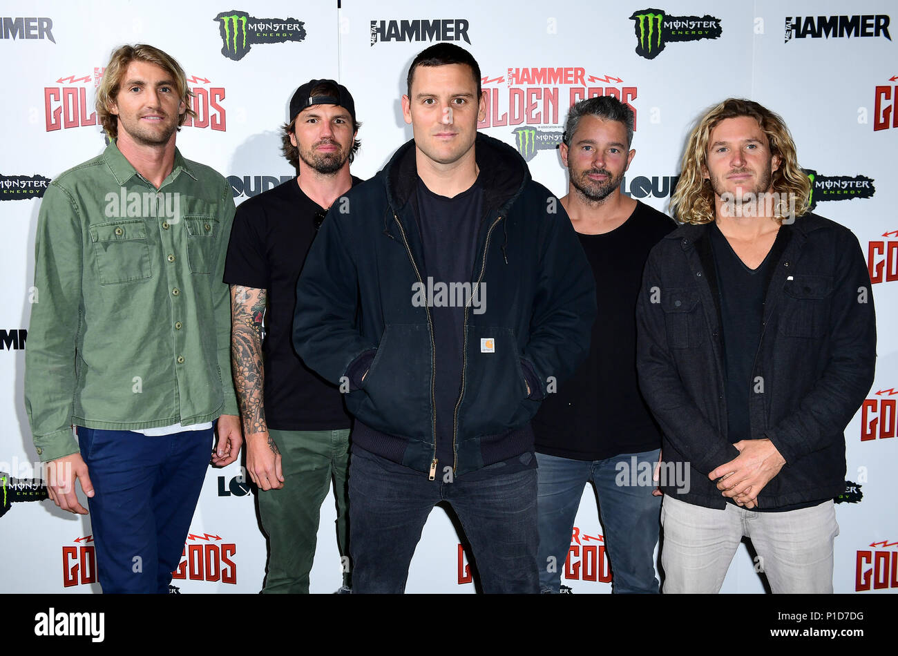 Parkway Drive attending the Metal Hammer Golden Gods Awards 2018 held at  indigo at The O2 in London Stock Photo - Alamy