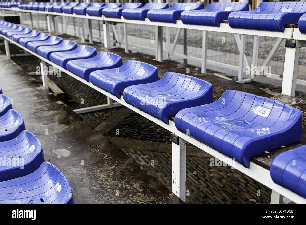 Stadium stands to see a sport, detail of show and sport Stock Photo - Alamy