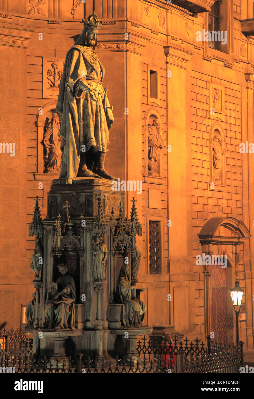 Czech Republic, Prague, King Charles IV statue Stock Photo Alamy