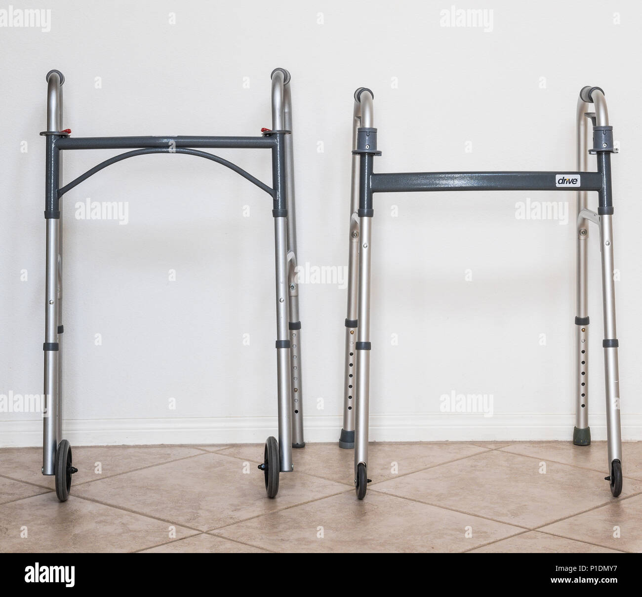 front wheeled walkers Stock Photo Alamy
