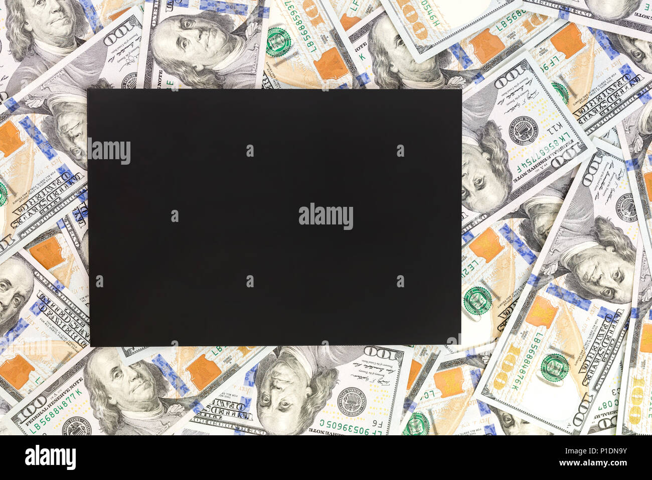 Download Money Background With Black Mockup Copyspace Dark Place For Text Us Currency One Hundred Dollar Banknotes Background Financial Business And Invest Stock Photo Alamy