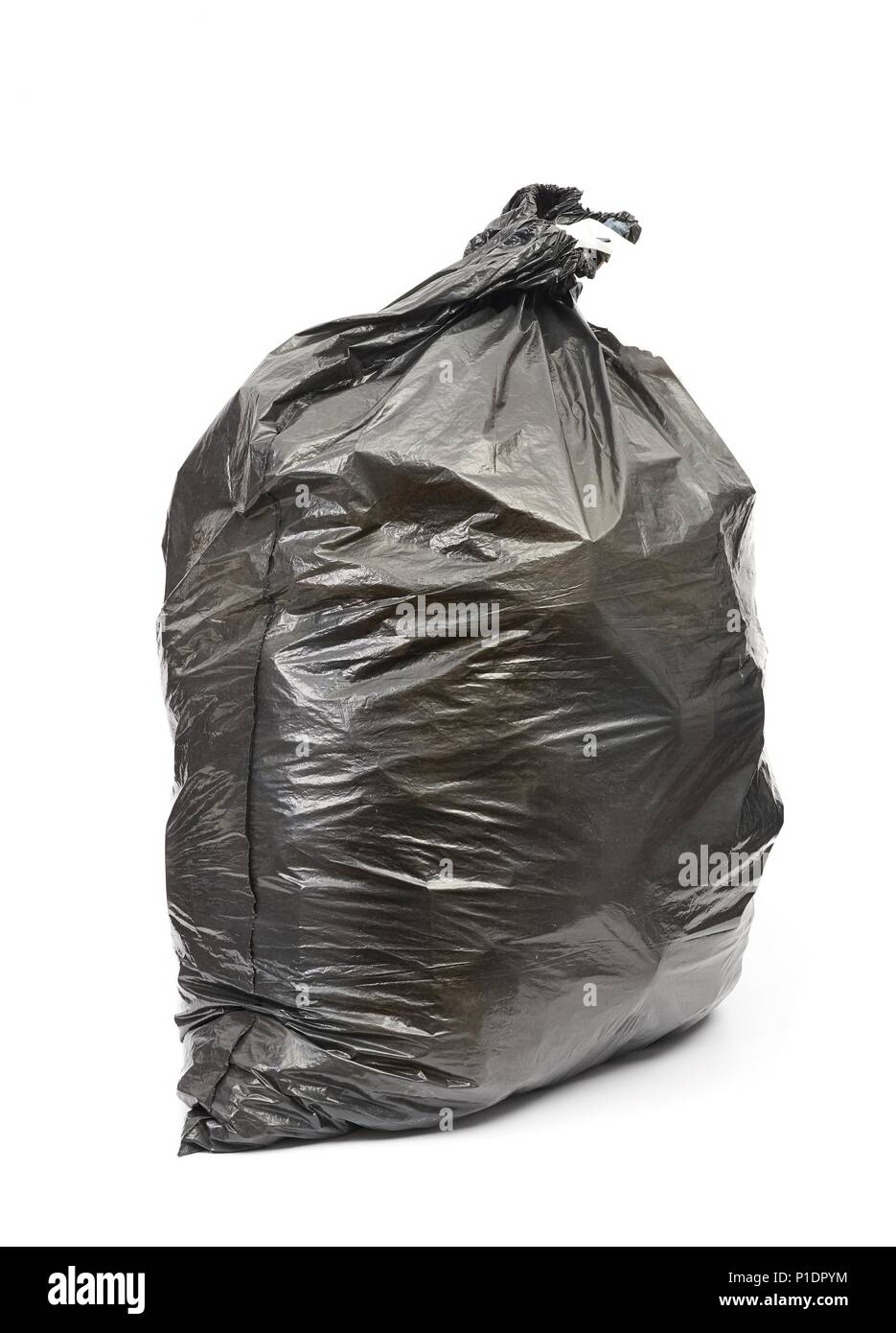 Black trash bag Stock Photo - Alamy