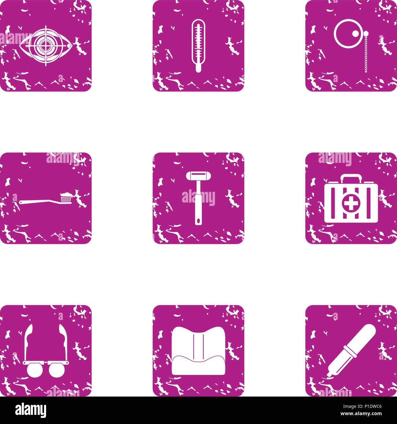 Human body care icons set, grunge style Stock Vector Image & Art - Alamy
