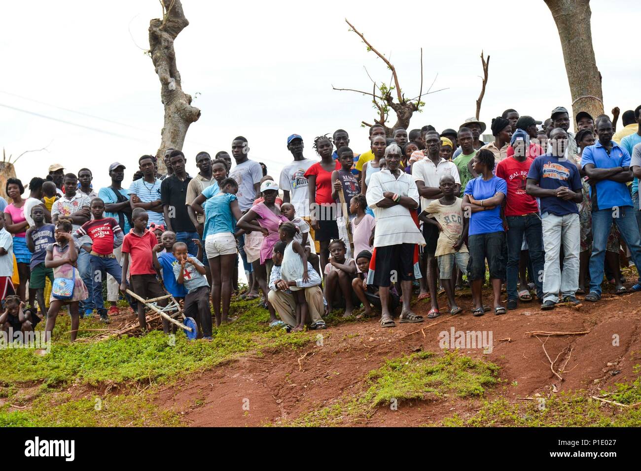 Ansed’Hainault, HAITI (Oct. 18, 2016) Locals of Ansed’Hainault
