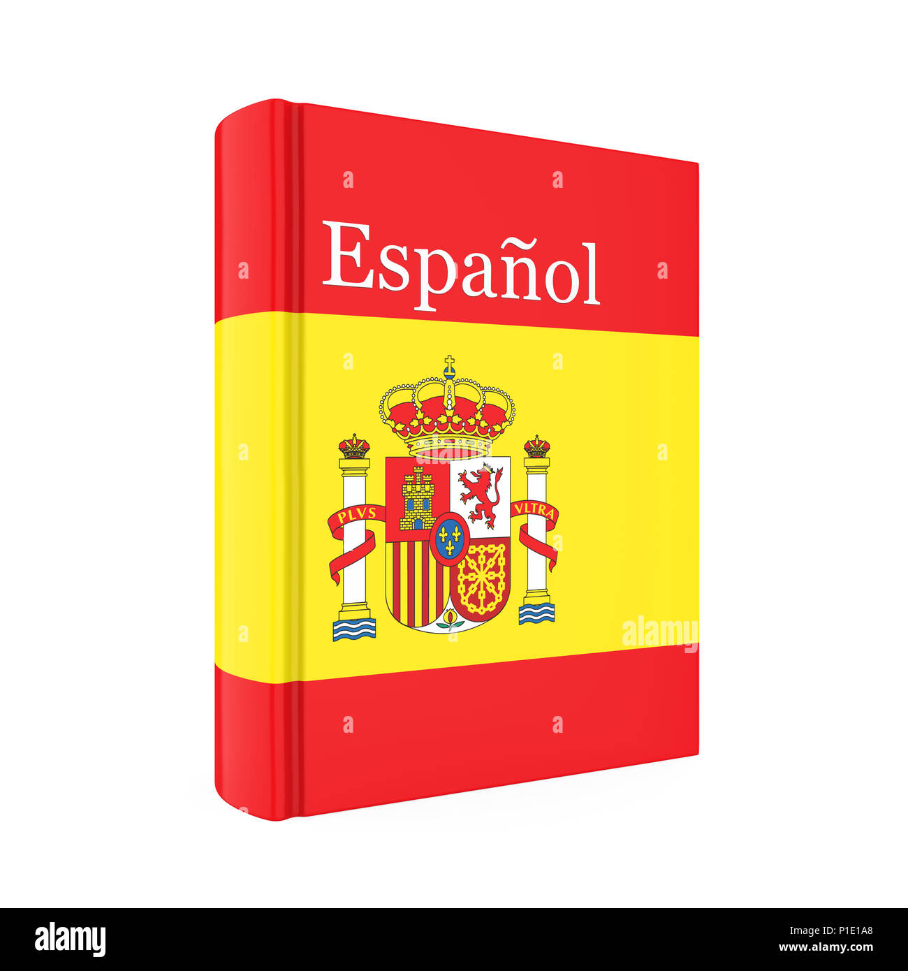 Spanish Dictionary Book Isolated Stock Photo