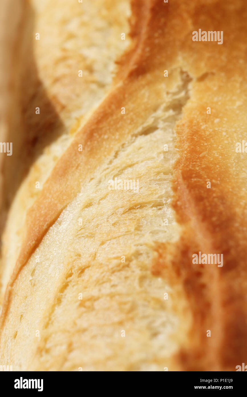 Fresh French Roll Baguette Texture Crust Of Bread Food