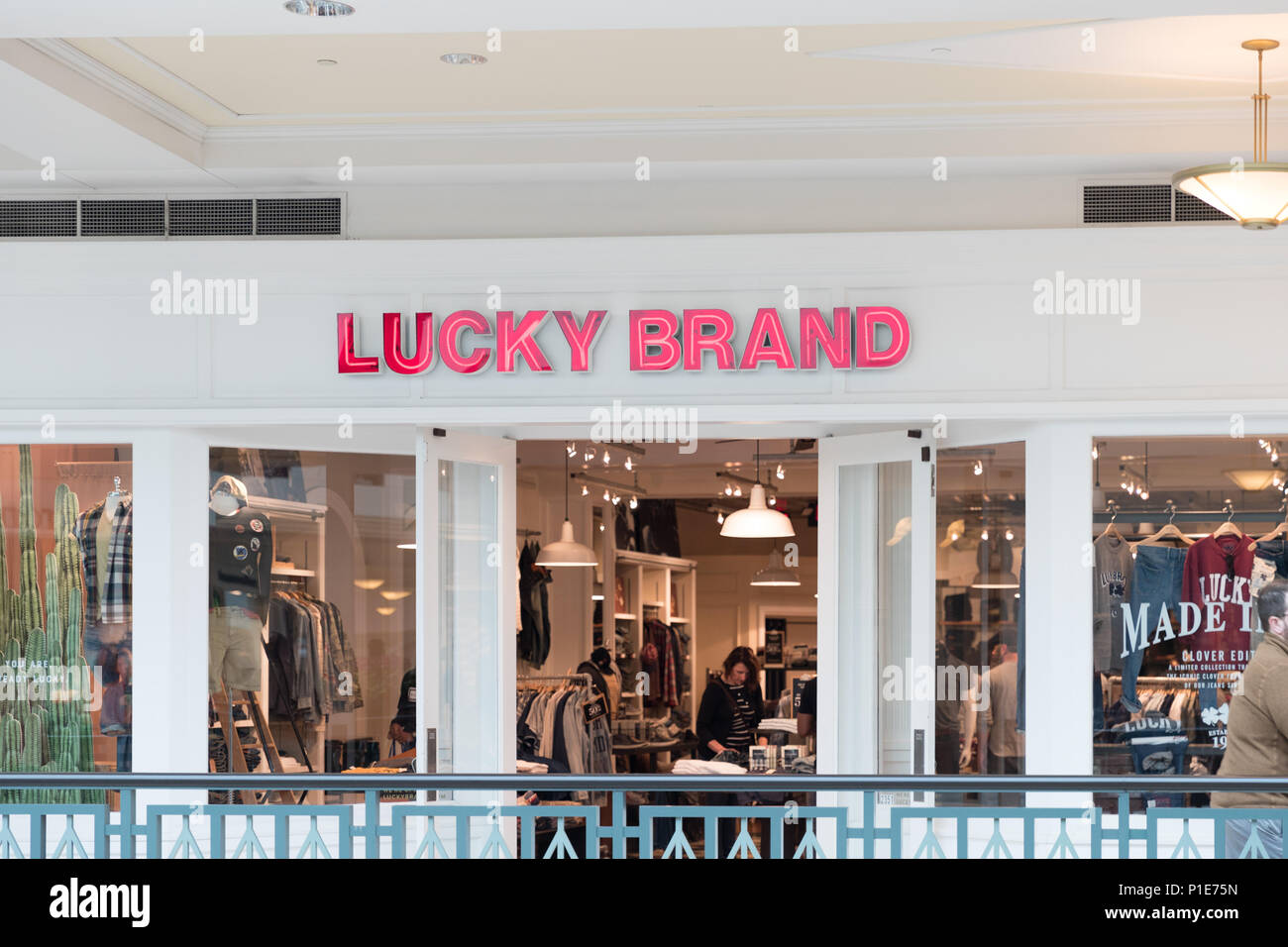Lucky Brand Retail Store and Exterior Editorial Stock Image