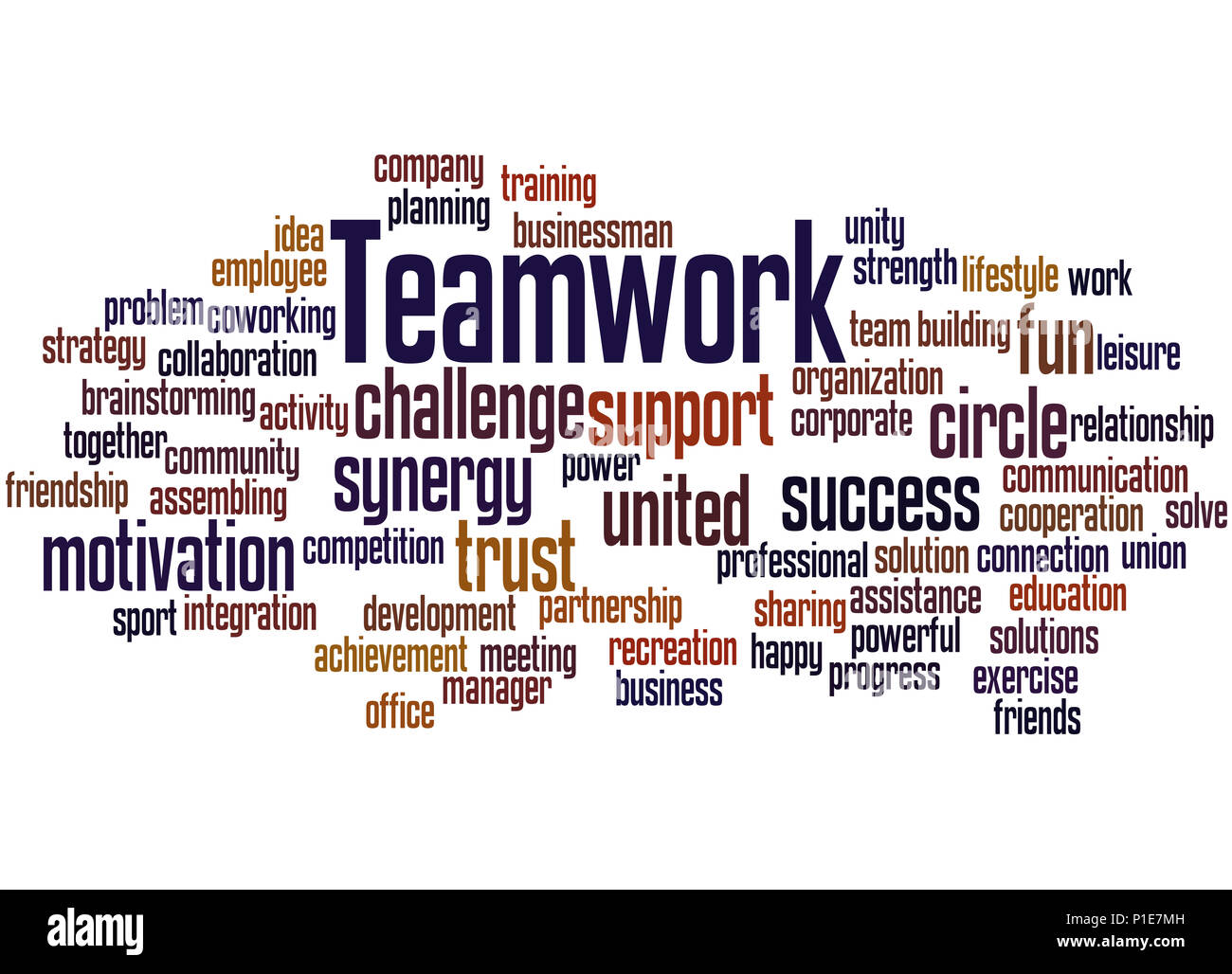 Teamwork Word Cloud Template Business Concept Vector - vrogue.co