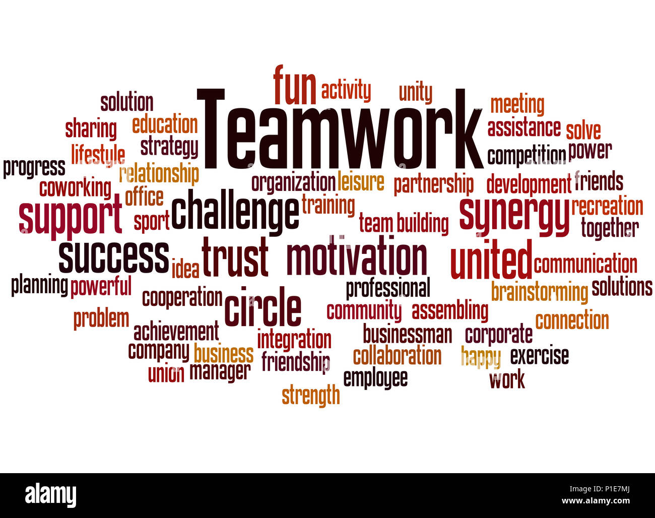 Teamwork Word Cloud Template Business Concept Vector - vrogue.co