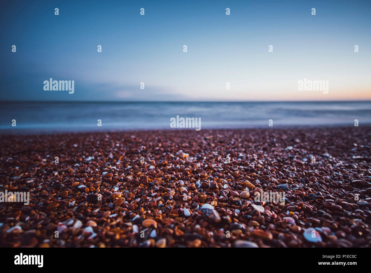 Pebble beach, Brighton, England Stock Photo
