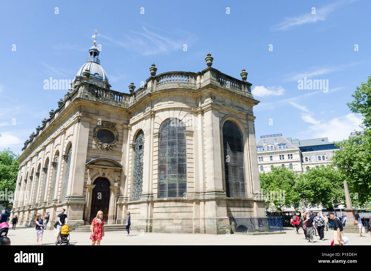 St Philip's Cathedral in the centre of Birmingham, UK Stock Photo