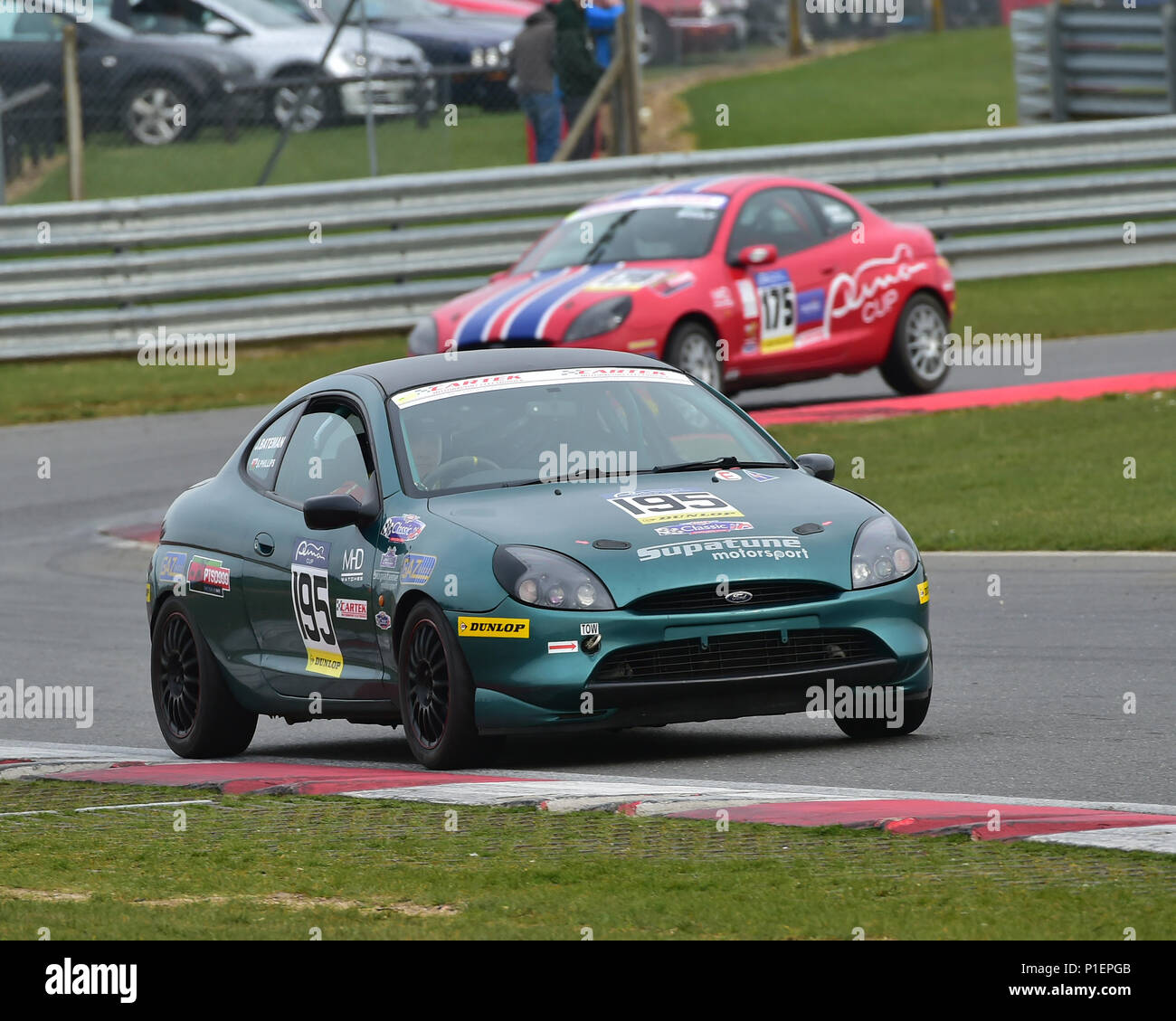 John Bateman, Ford Puma, Modern Classics, Nextec Puma Cup, CSCC, Snetterton  Motor racing circuit, Snetterton, Norfolk, England, Saturday 7th April 201  Stock Photo - Alamy