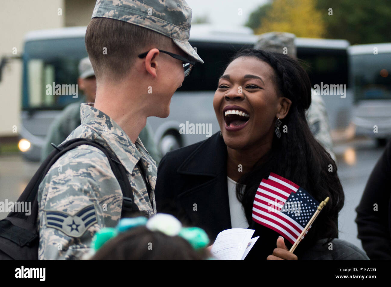 Germany airmen assigned to the 606th air control squadron hi-res stock ...
