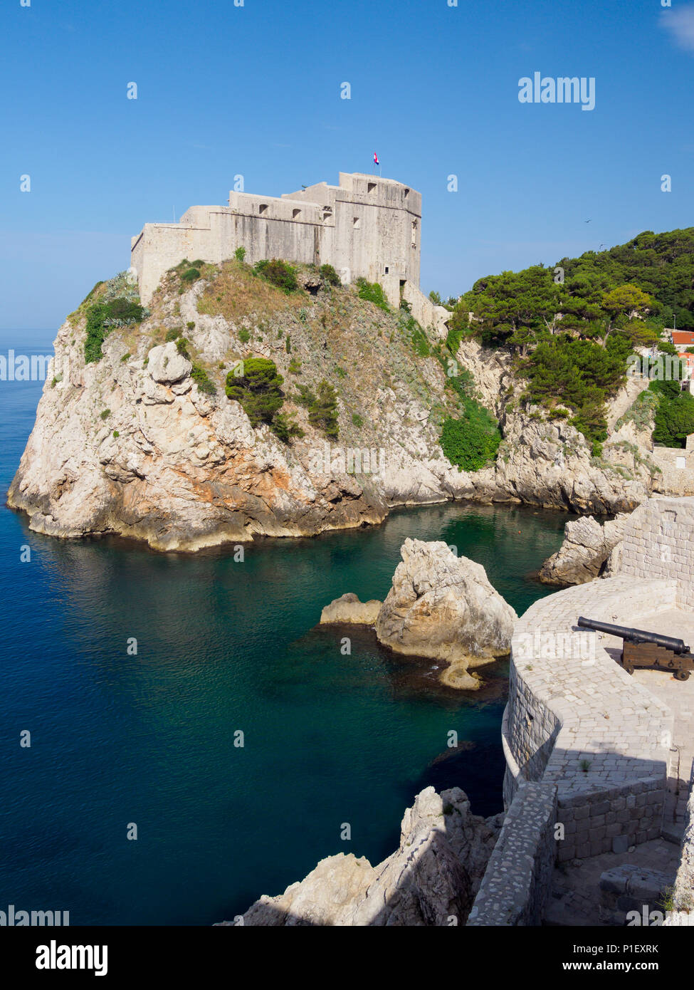 View of Fort Lovrijenac Dubrovnik Stock Photo - Alamy