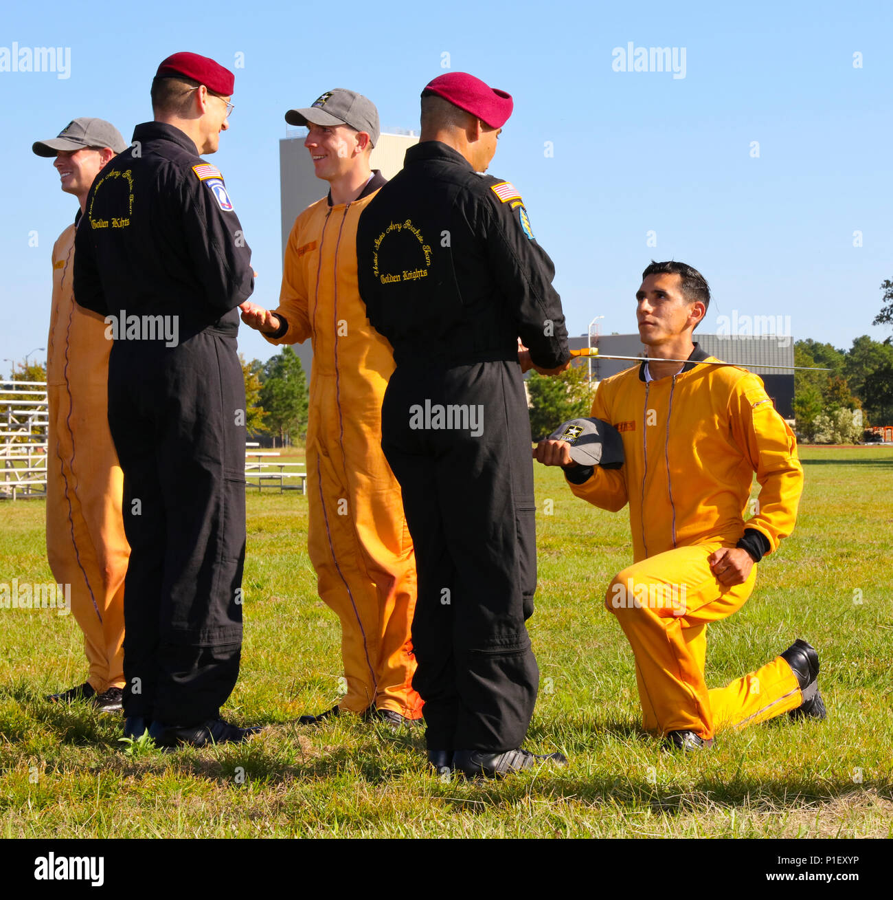 During a ceremony at the Golden Knights Academy, a soldier recited the ...