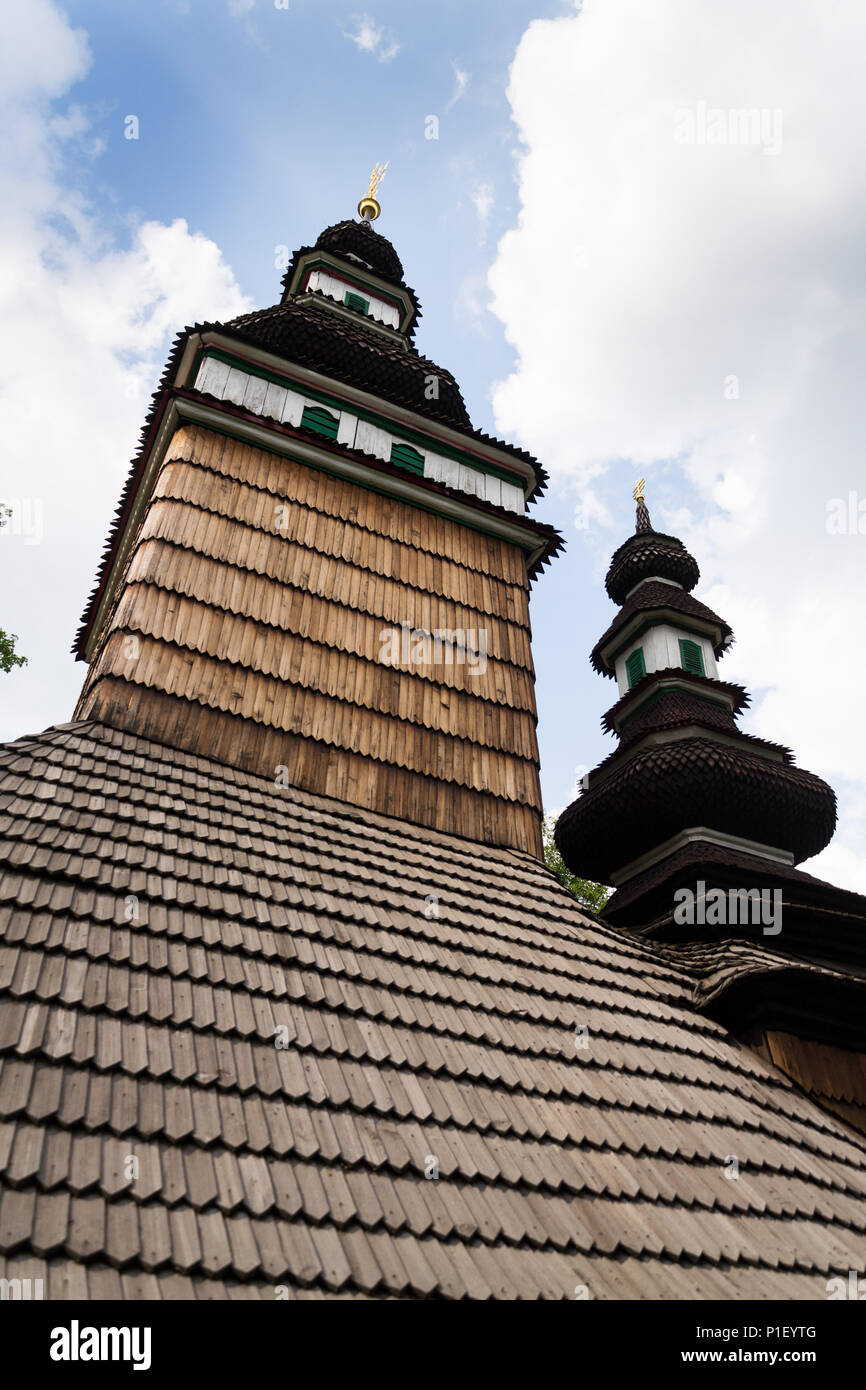 Carpathian Ruthenian Church of Saint Michael Archangel, Petrin, Czech Republic Stock Photo