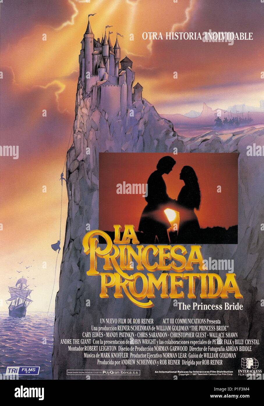 Original Film Title: THE PRINCESS BRIDE.  English Title: THE PRINCESS BRIDE.  Film Director: ROB REINER.  Year: 1987. Credit: 20TH CENTURY FOX / Album Stock Photo