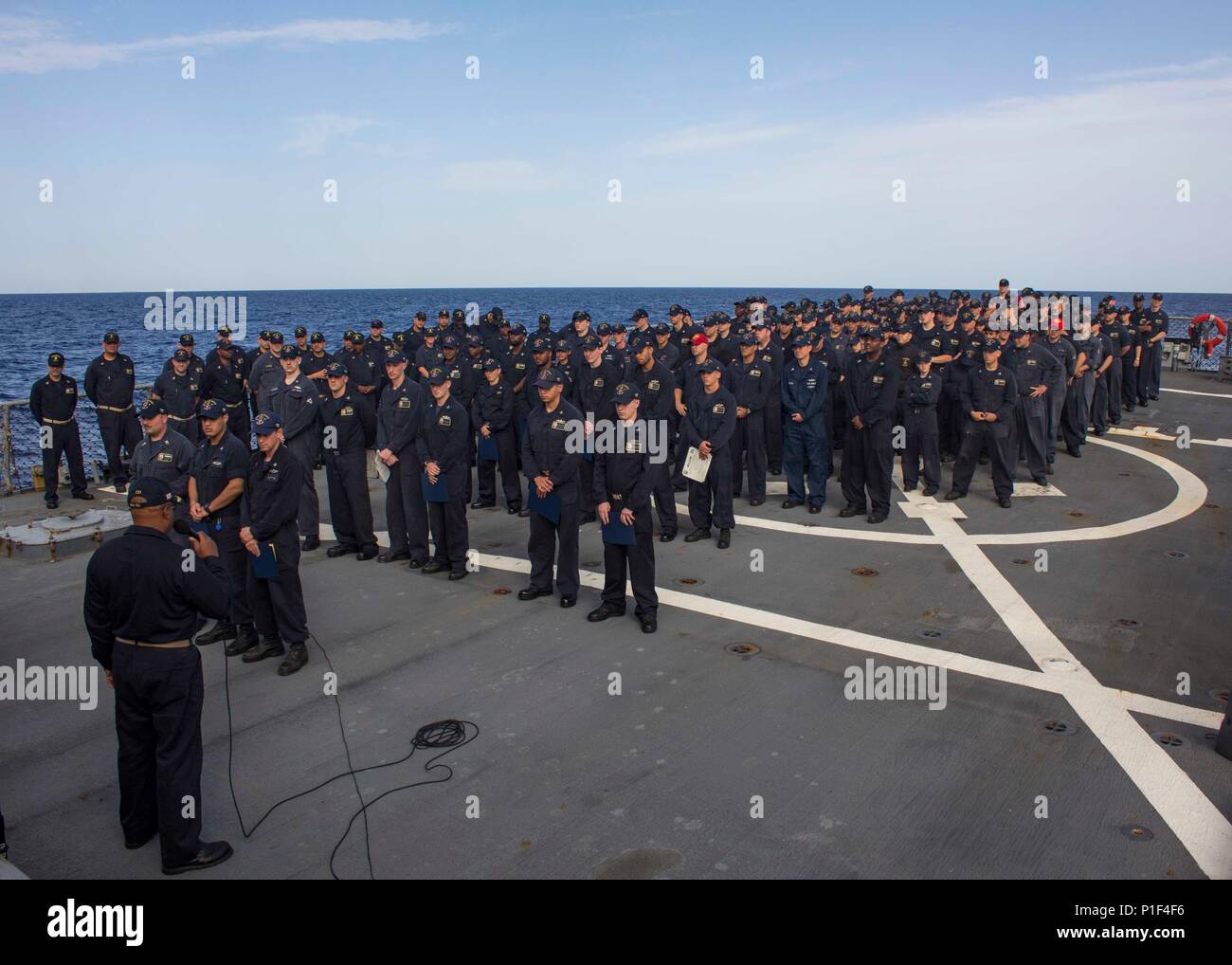 Commanding officer of the guided missile destroyer uss stout ddg 55 hi ...