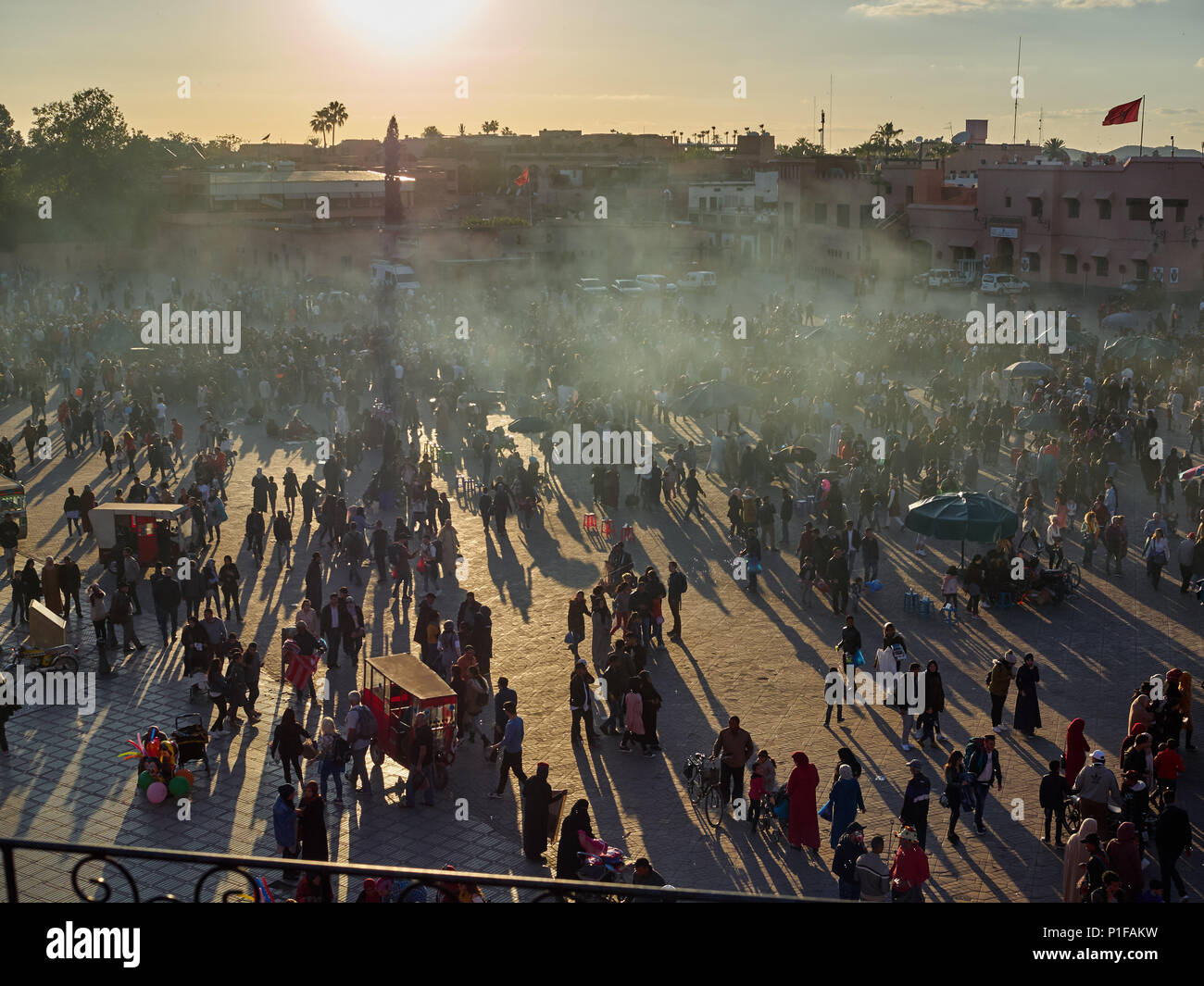 Jama-el-Fna Square, the largest square in the city of Marrakech