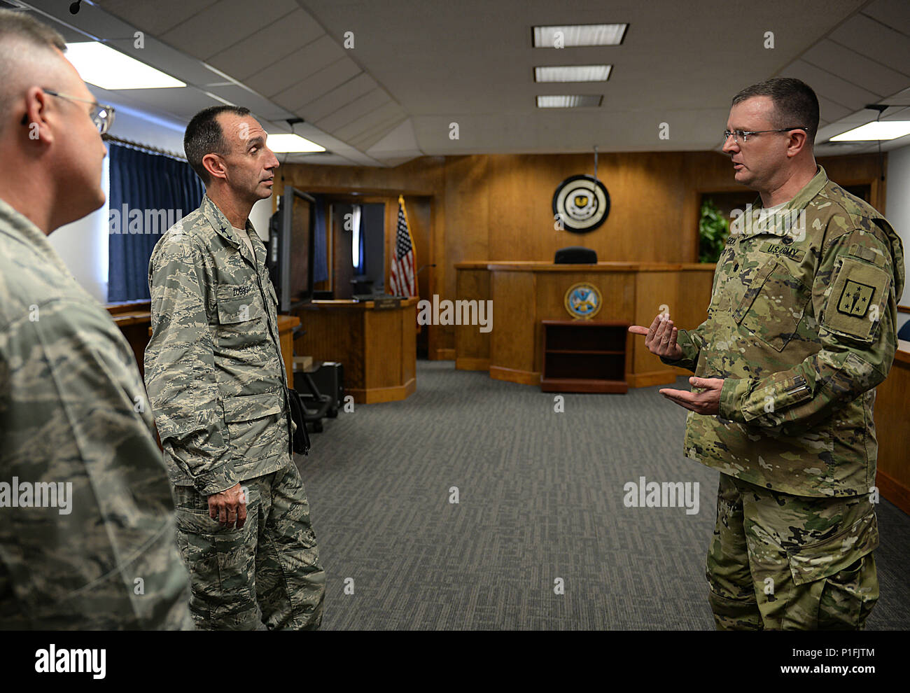 U.S. Air Force Maj. Gen. Scott Zobrist, 9th Air Force commander, asks U