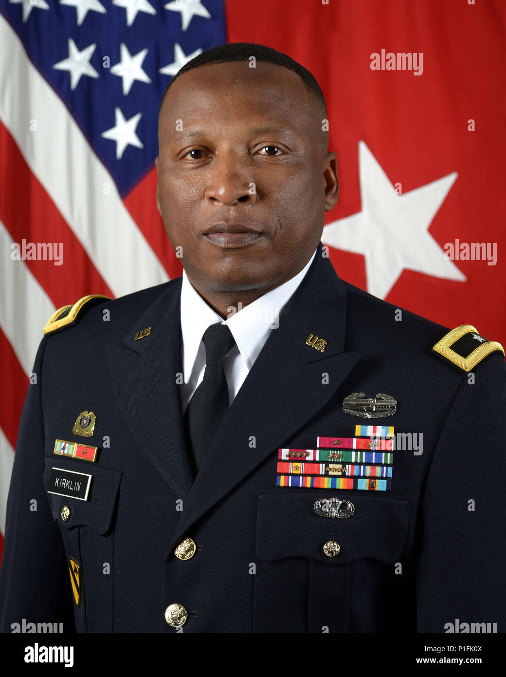 Brig. Gen. Ronald Kirklin, poses for a command portrait in the Army