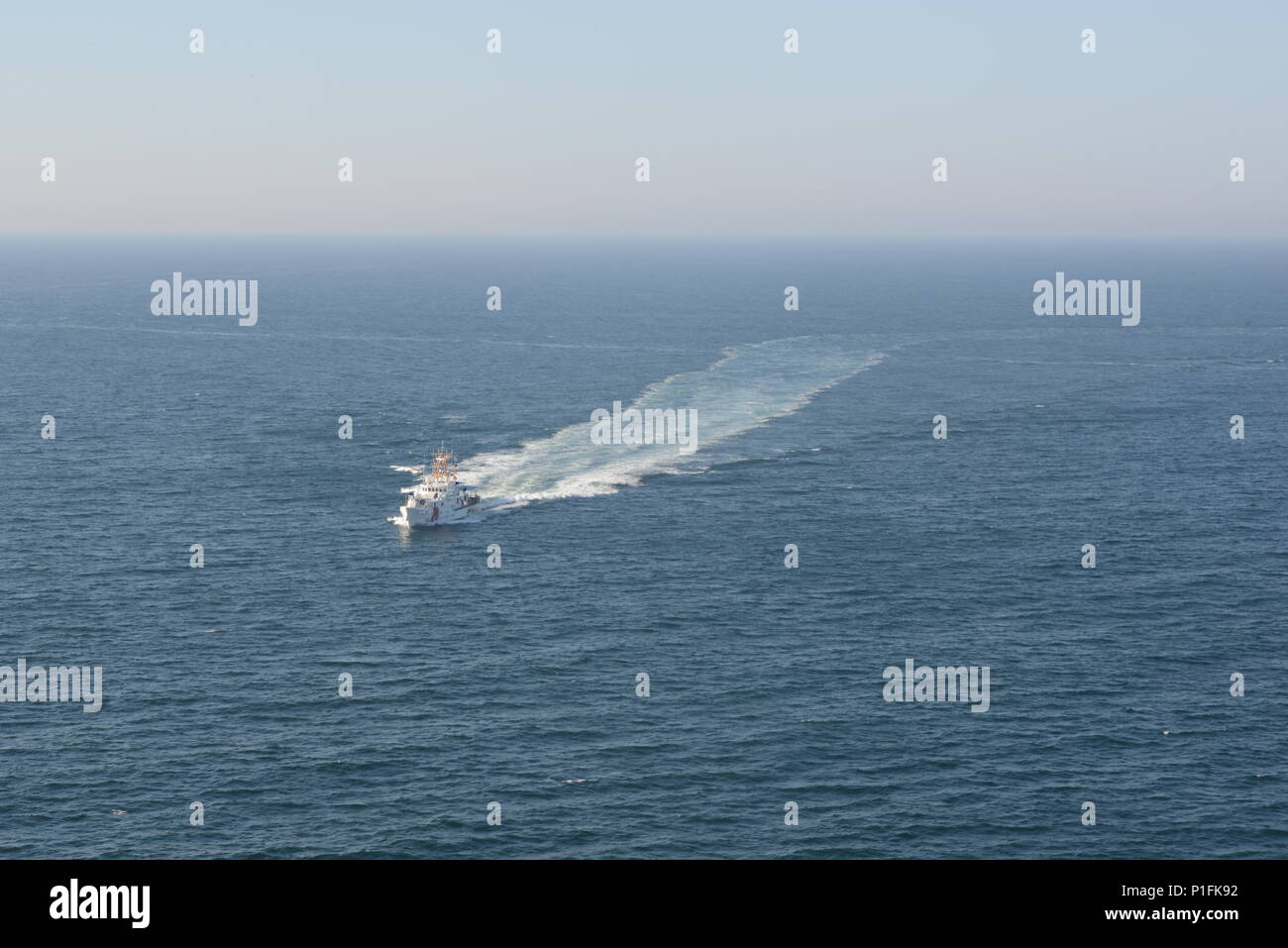 The Coast Guard Cutter Rollin Fritch underway in the Atlantic Ocean ...