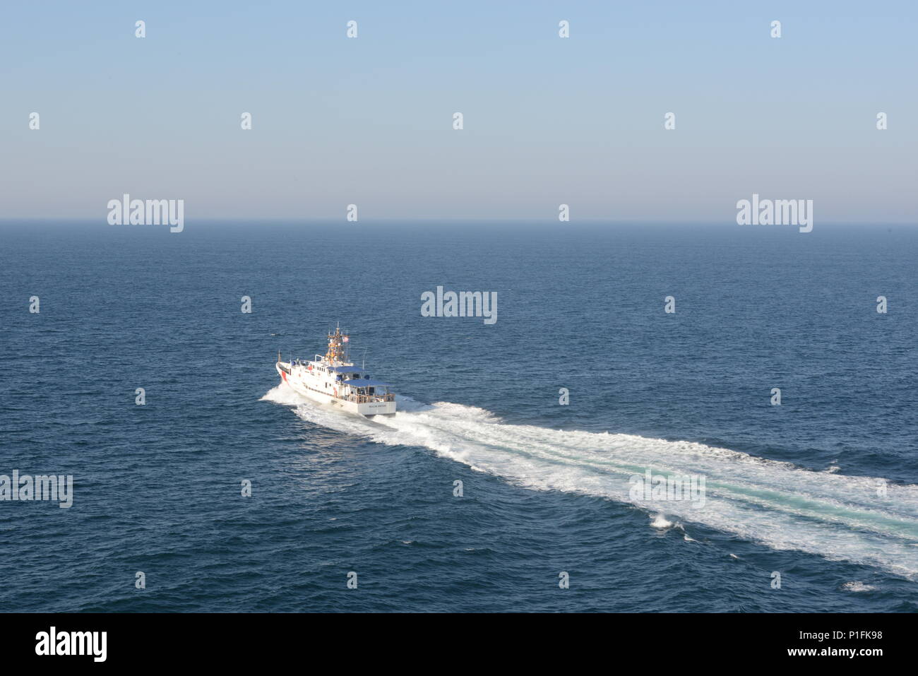 The Coast Guard Cutter Rollin Fritch underway in the Atlantic Ocean ...