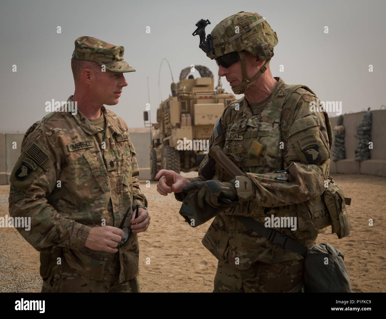 U.S. Army Lt. Col. Shawn Umbrell, Commander of 1st Battalion, 502nd