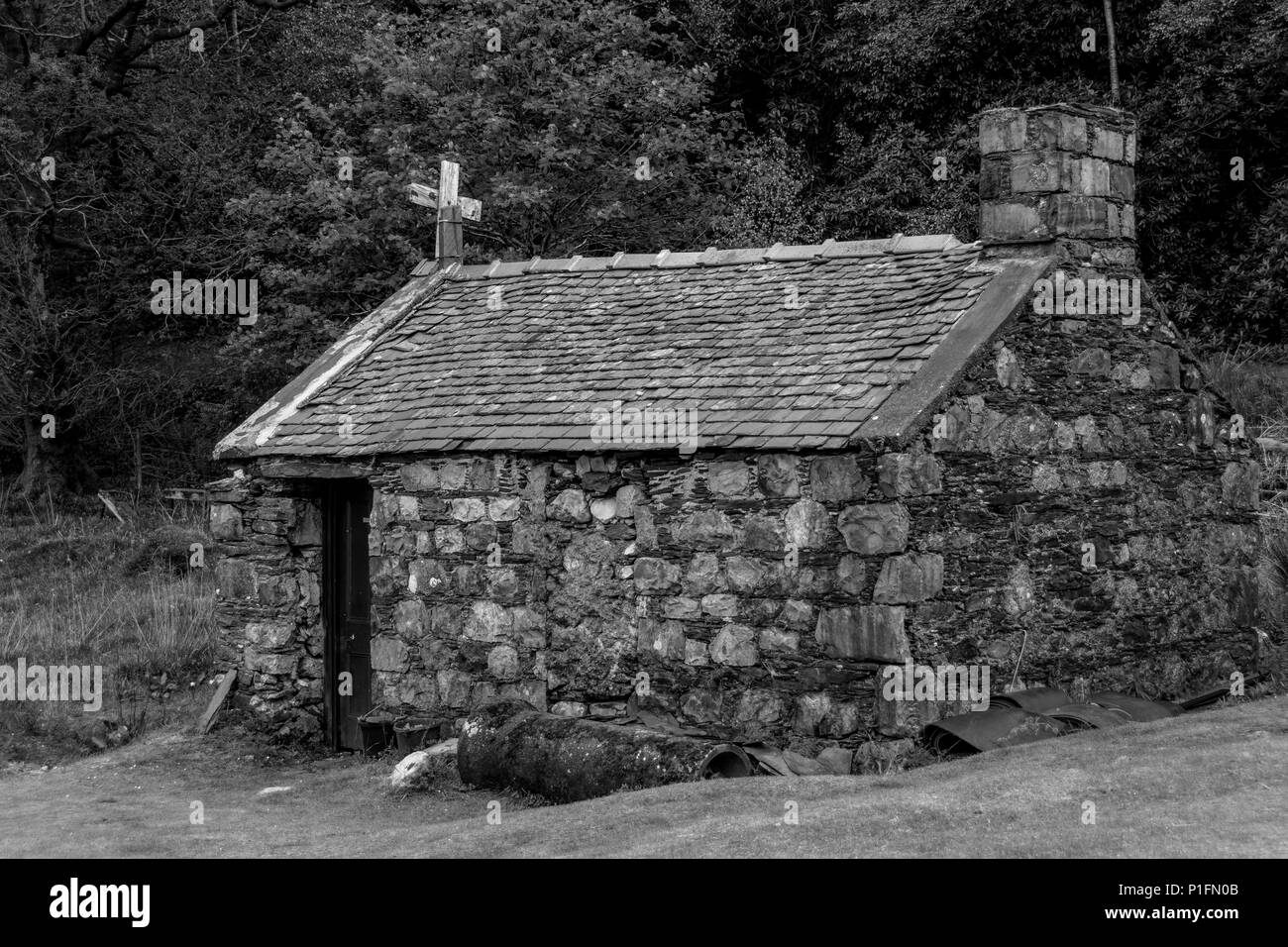 St. John's Church, Ballachulish in Scotland. Stone built. Stock Photo