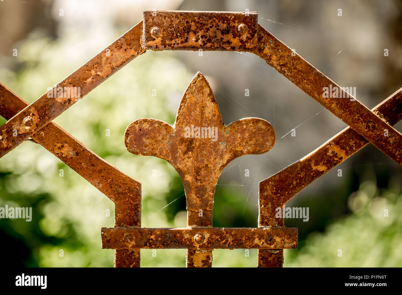 Brown metal forged gate hi-res stock photography and images - Page
