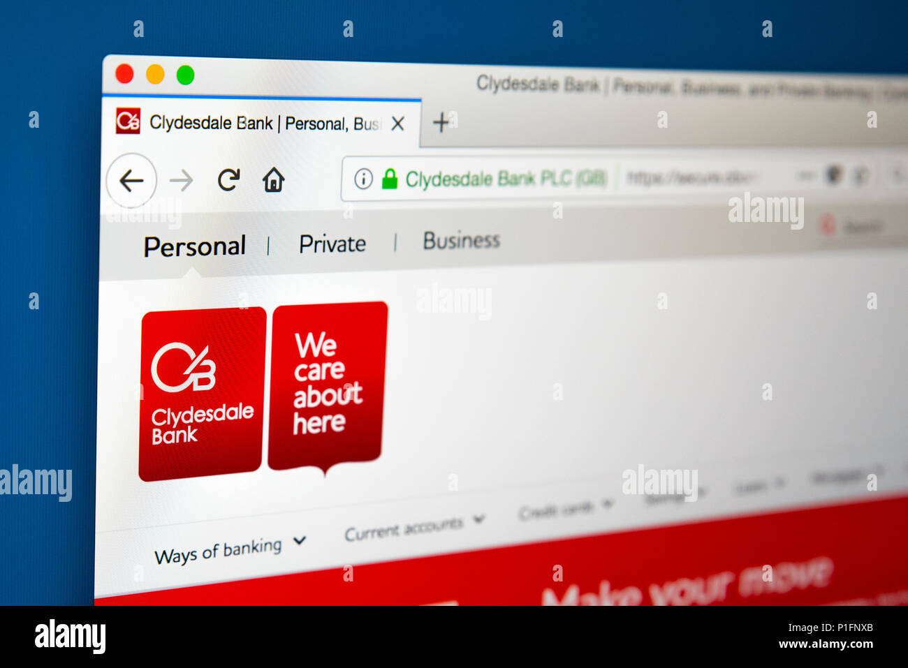 Clydesdale bank logo online banking hires stock photography and images