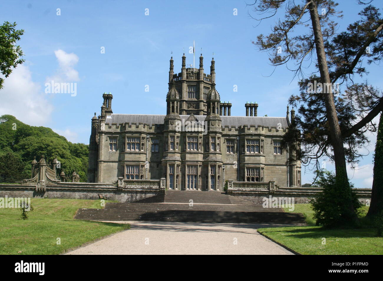 Margam country house and park set in rolling countryside, port talbot just outside swansea Stock Photo