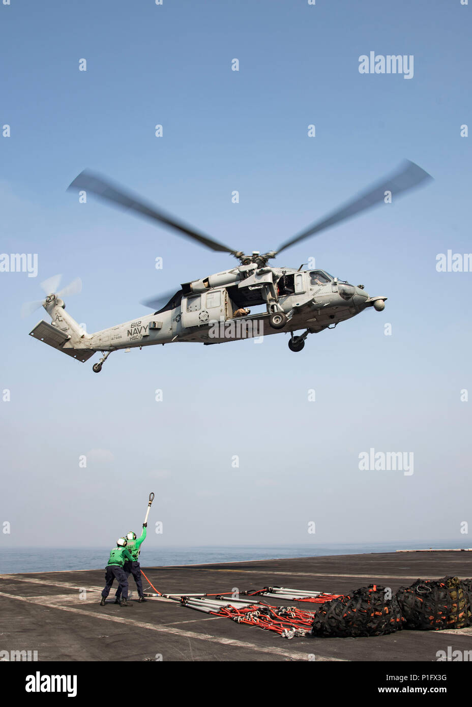 161021-N-BH414-255 ARABIAN GULF (Oct. 21, 2016) An MH-60S Sea Hawk ...