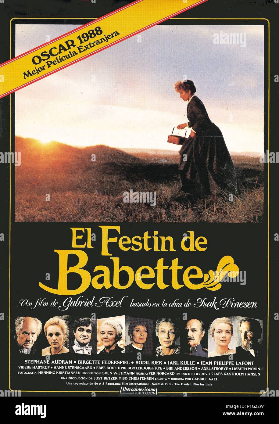 Original Film Title: BABETTES GAESTEBUD. Title: BABETTE'S FEAST. Film Director: GABRIEL AXEL. Year: 1987. Credit: PANORAMA DANSKE FILMINSTITUT / Album Stock -