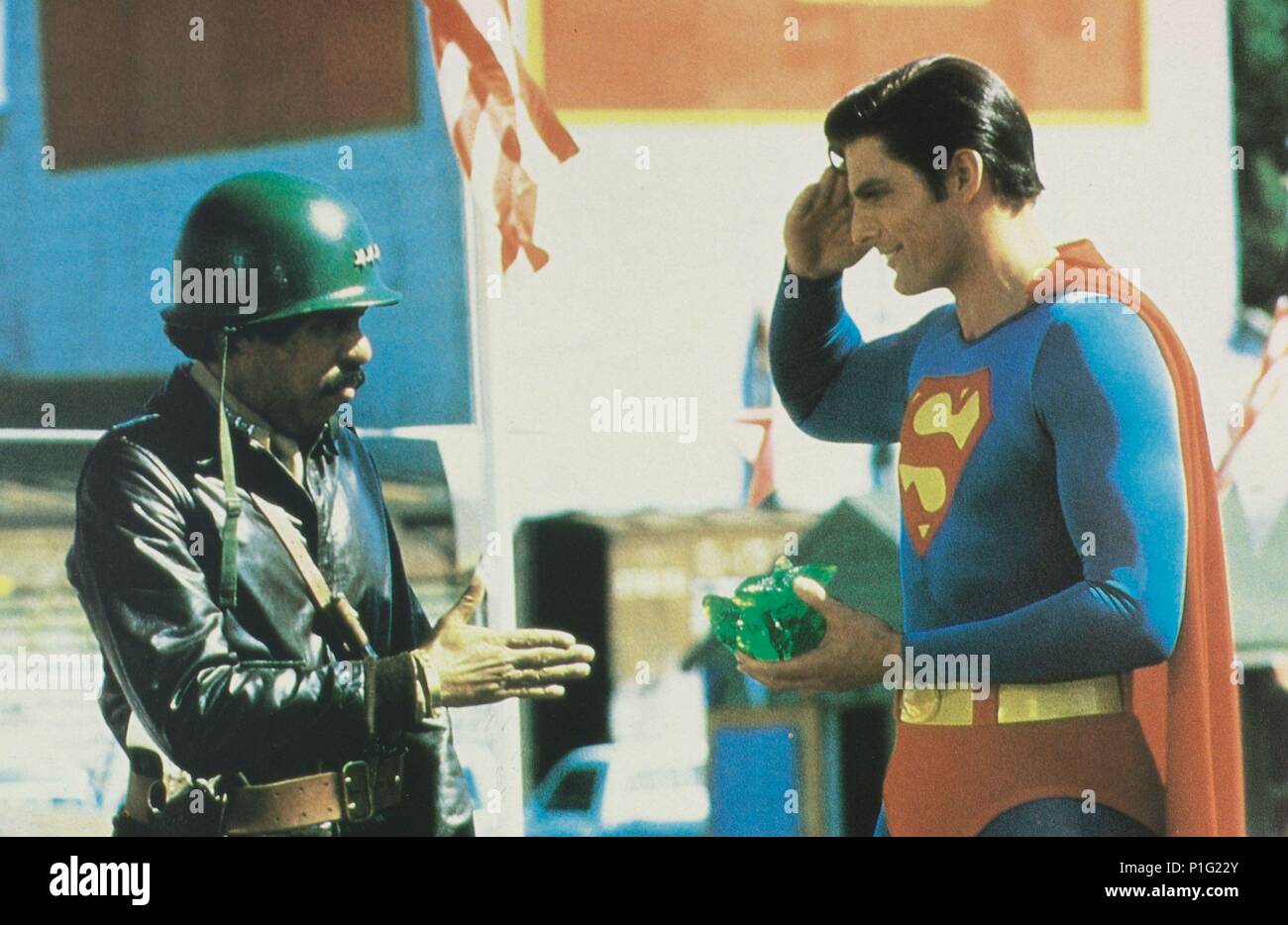 Original Film Title: SUPERMAN III. English Title: SUPERMAN III. Film Director: RICHARD LESTER. Year: 1983. Stars: CHRISTOPHER REEVE; RICHARD PRYOR. Credit: WARNER BROTHERS / Album Stock Photo
