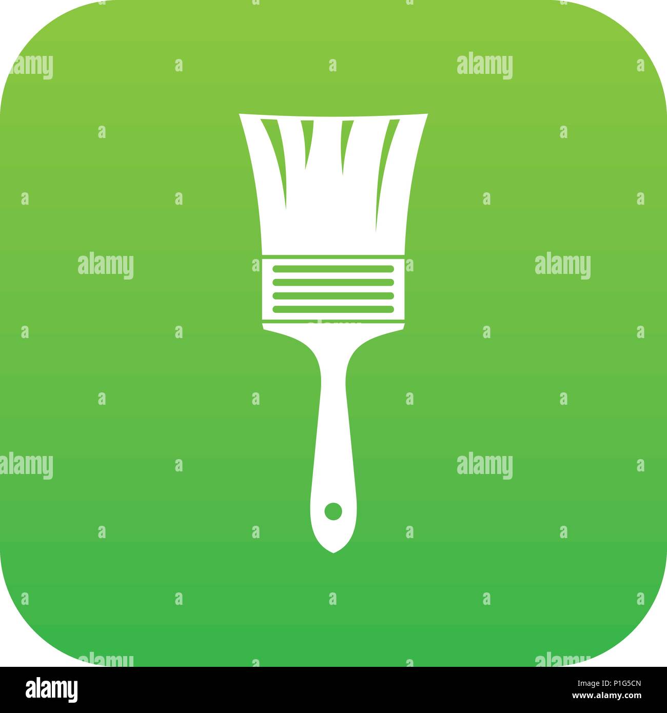 Paint brush icon digital green Stock Vector Image & Art - Alamy