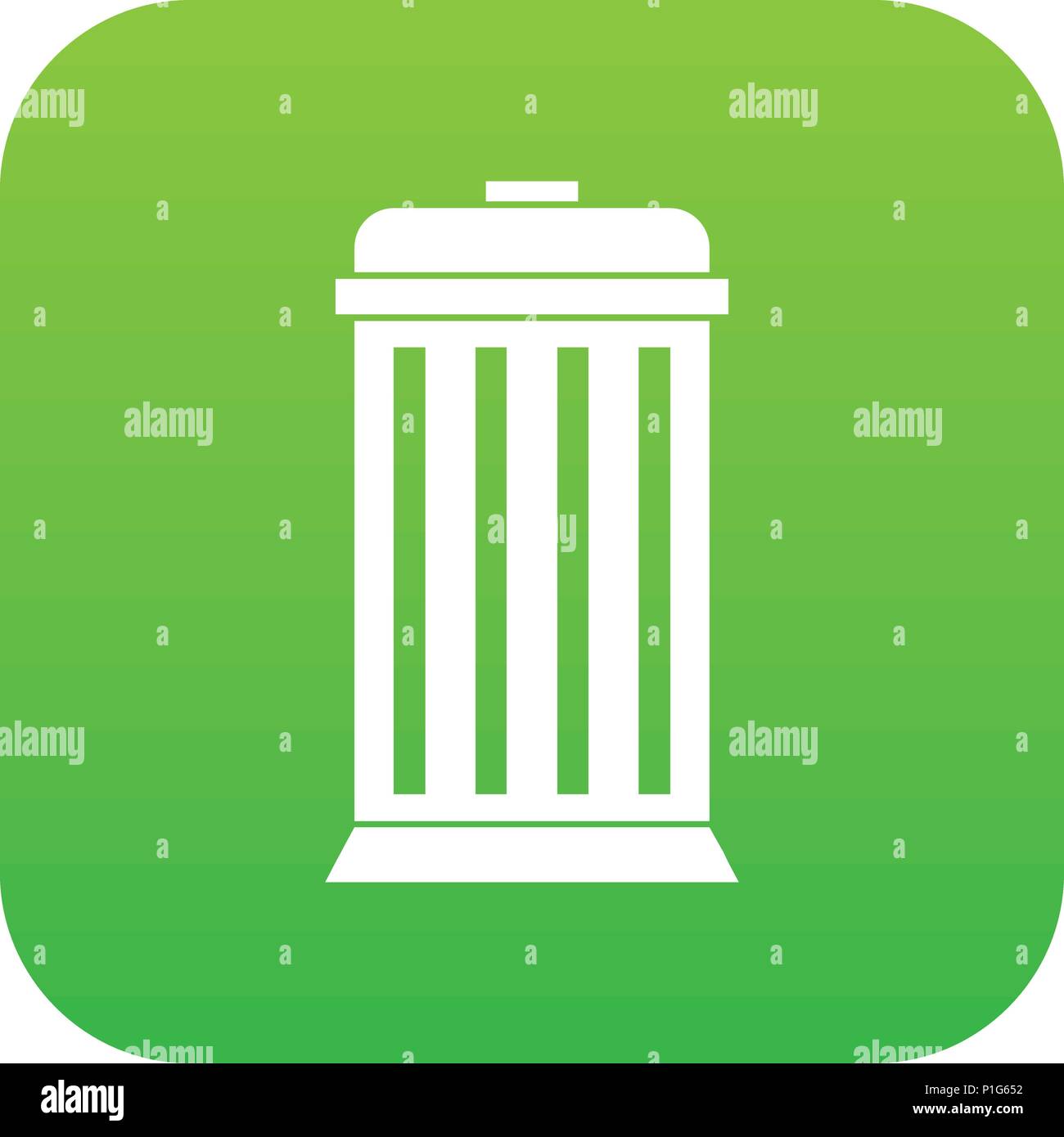 Trash can icon digital green Stock Vector Image & Art Alamy