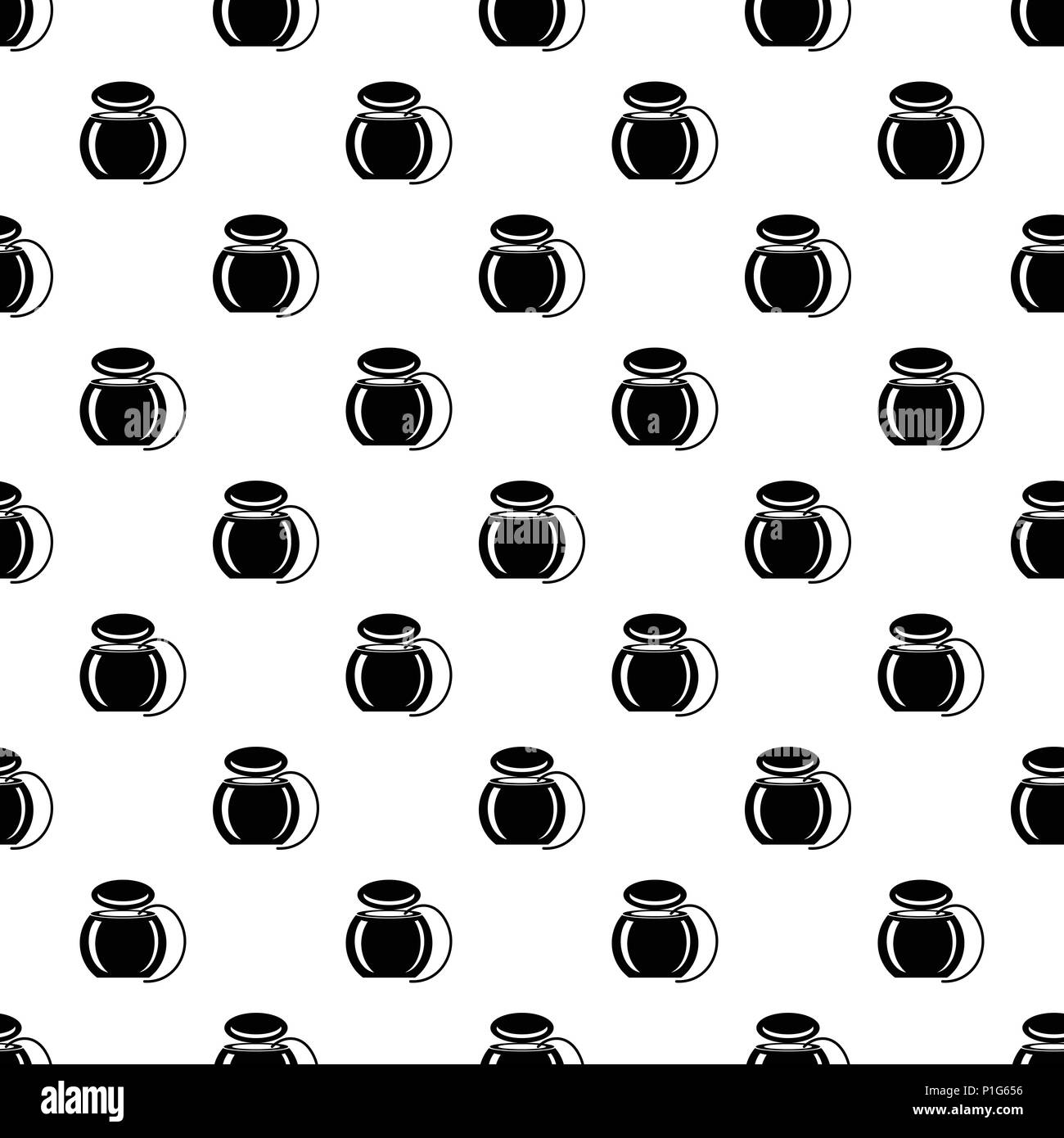 Dental floss icon, simple black style Stock Vector