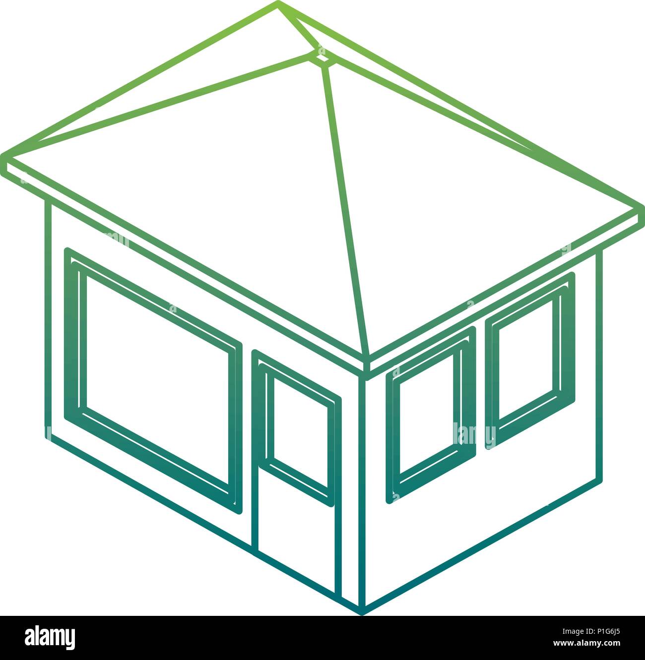 exterior house isometric icon Stock Vector Image & Art - Alamy