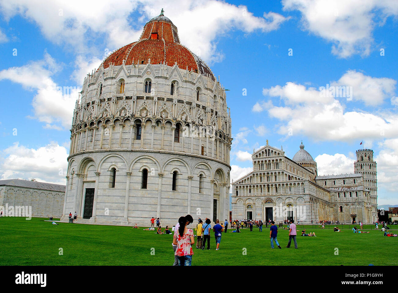 The leaning tower of Pisa complex, Pisa, Italy Stock Photo