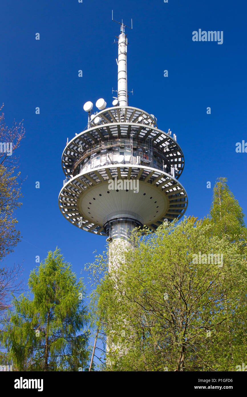 Germany, Hesse, Taunus, eppe Hain, radio tower,, Deutschland, Hessen,  Eppenhain, Funkturm Stock Photo - Alamy
