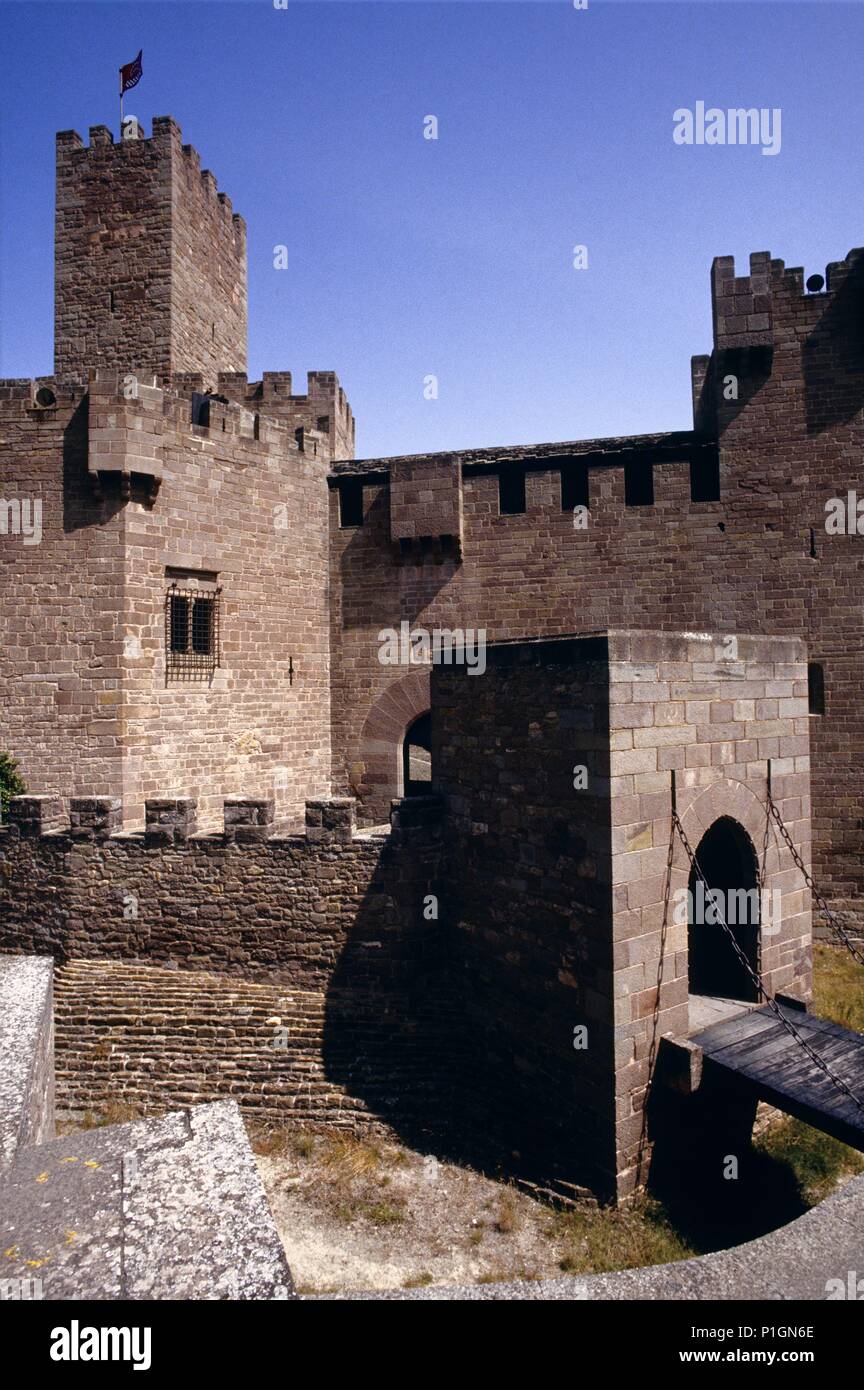 Castillo de Javier, Camino de Santiago. Stock Photo