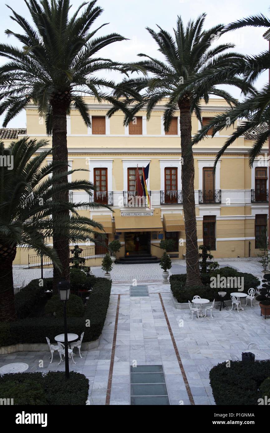 SPAIN - La Vega Alta (district) - MURCIA. Archena; Balneario de Archena; Hotel / Termas. Stock Photo