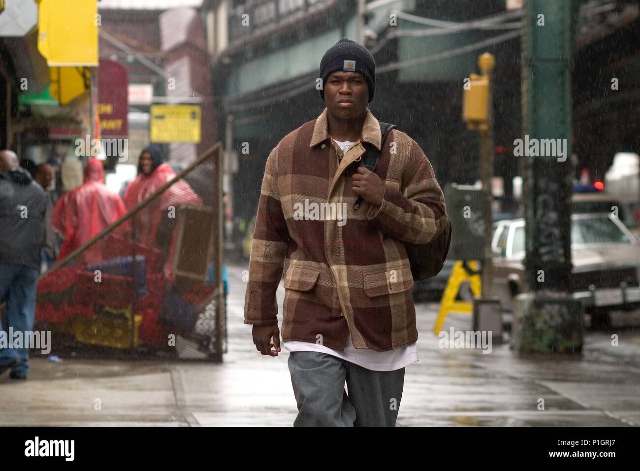 Original Film Title: GET RICH OR DIE TRYIN'. English Title: GET RICH OR DIE  TRYIN'. Film Director: JIM SHERIDAN. Year: 2005. Stars: 50 CENT. Credit:  PARAMOUNT PICTURES / BAILEY, K.C. / Album Stock Photo - Alamy