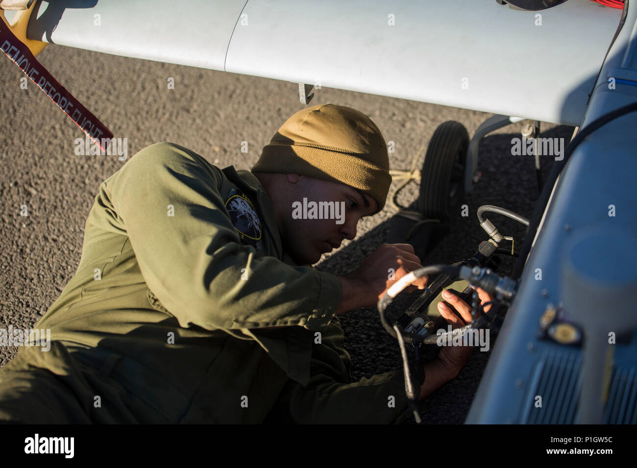 Ar741 Rotary Engine A Marine Corps unmanned aerial vehicle maintainer conducts preflight ...