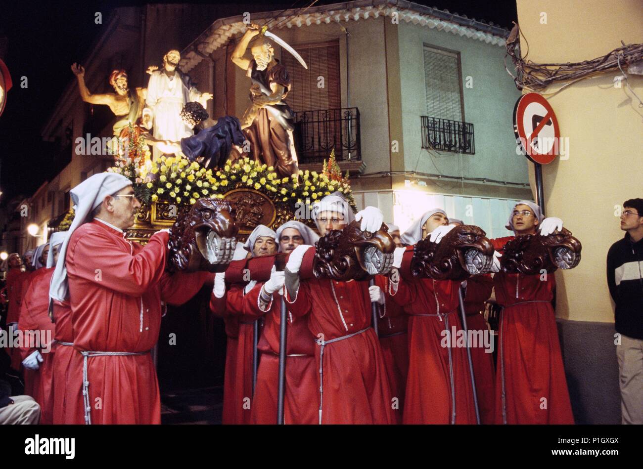 Hellín; Holy Week procession. Stock Photo