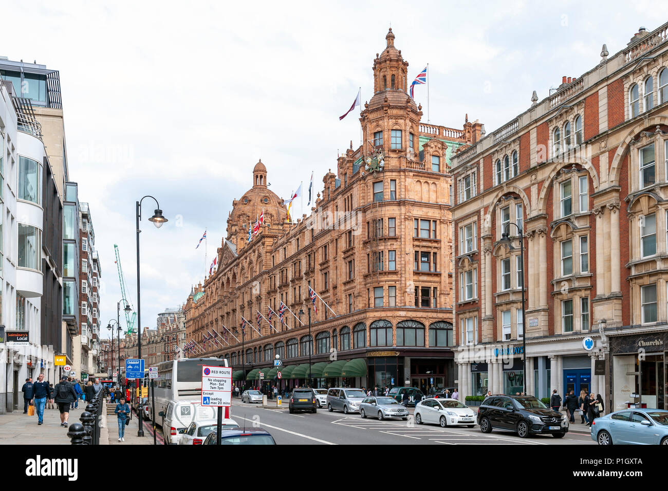 Harrods, the luxury department store located
