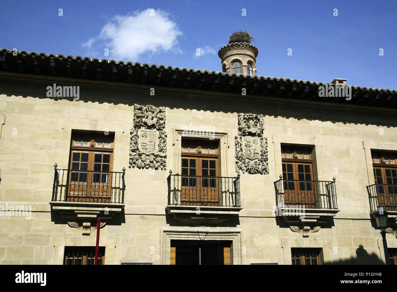 SPAIN - LA RIOJA - Rioja Alta (district). Haro; casa / palacio renacentista  noble cerca de la Plaza de la Paz Stock Photo - Alamy