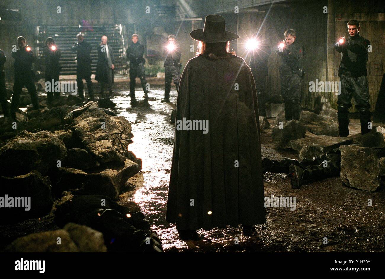 Hugo Weaving and James McTeigue during V For Vendetta Tokyo